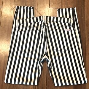 Hudson Jeans Krista Super Skinny British Stripe Mod Jeans sz 29